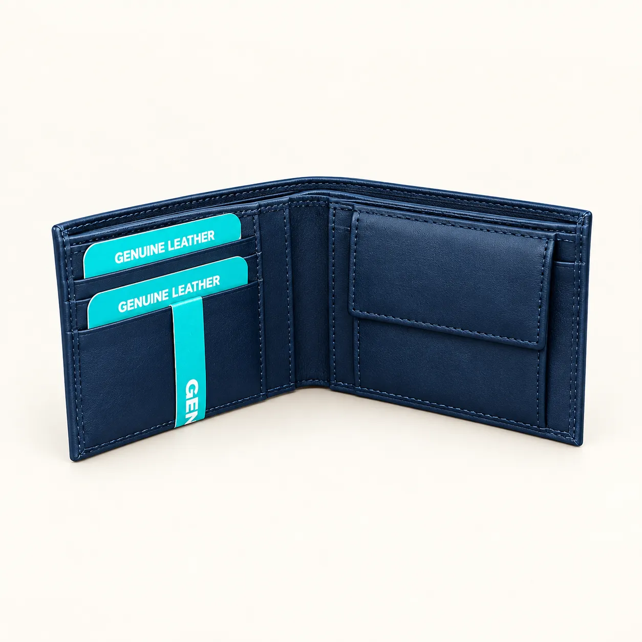 Executive Genuine Leather Bi-Fold Wallet - view 3